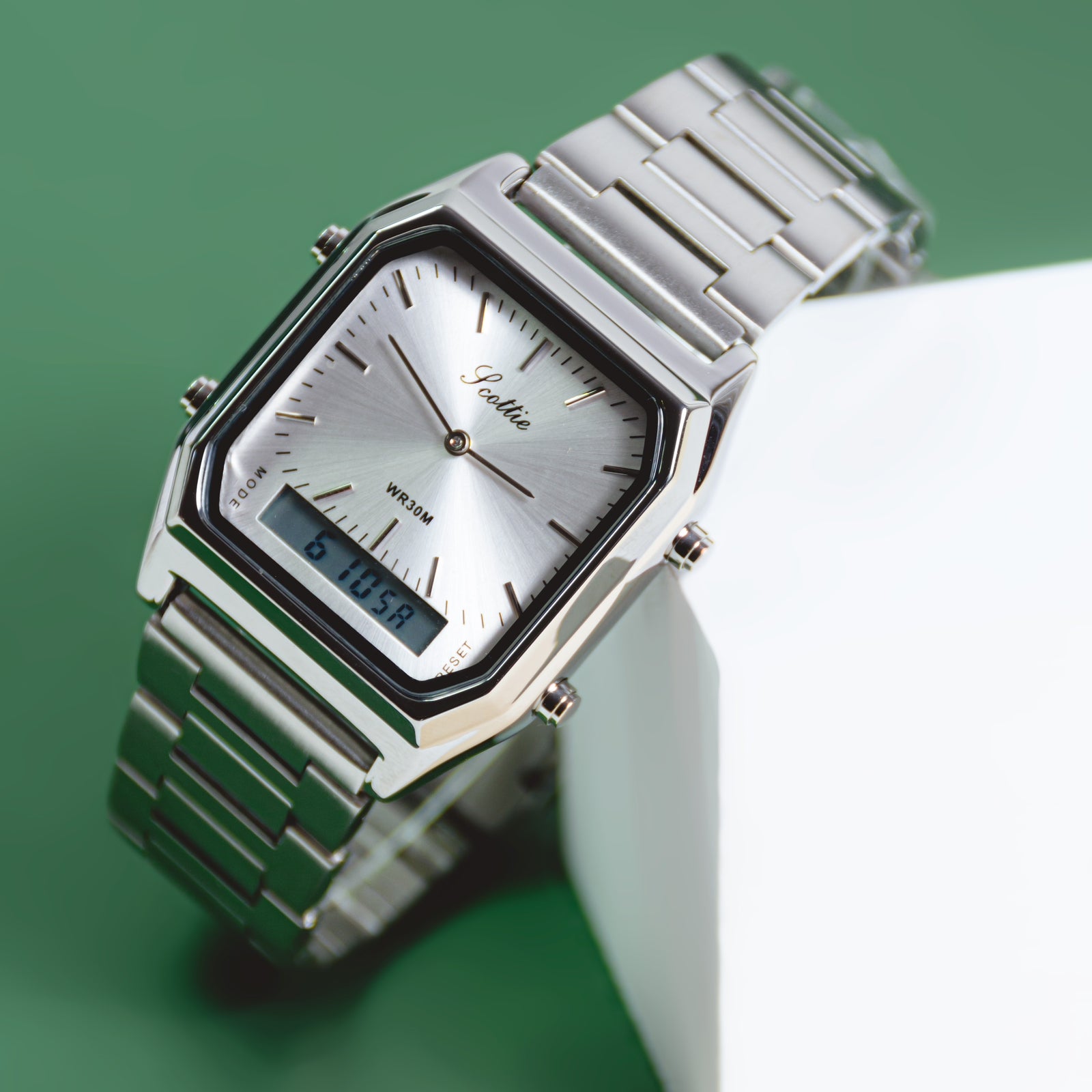 Reloj Scottie 1220 Doble Hora tipo Casio