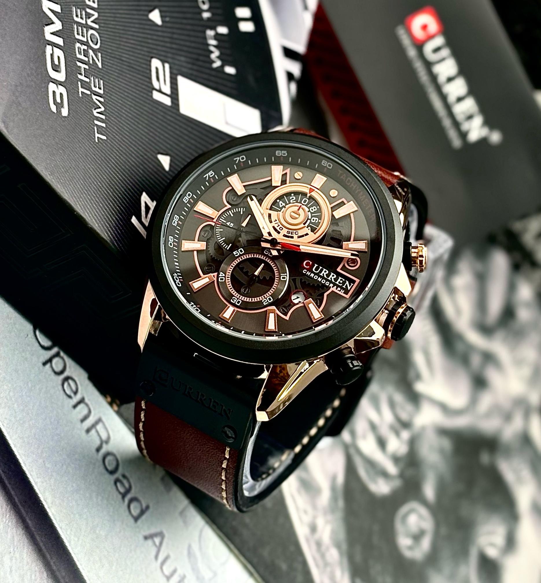 Reloj Curren 8380 cuero Para Hombre