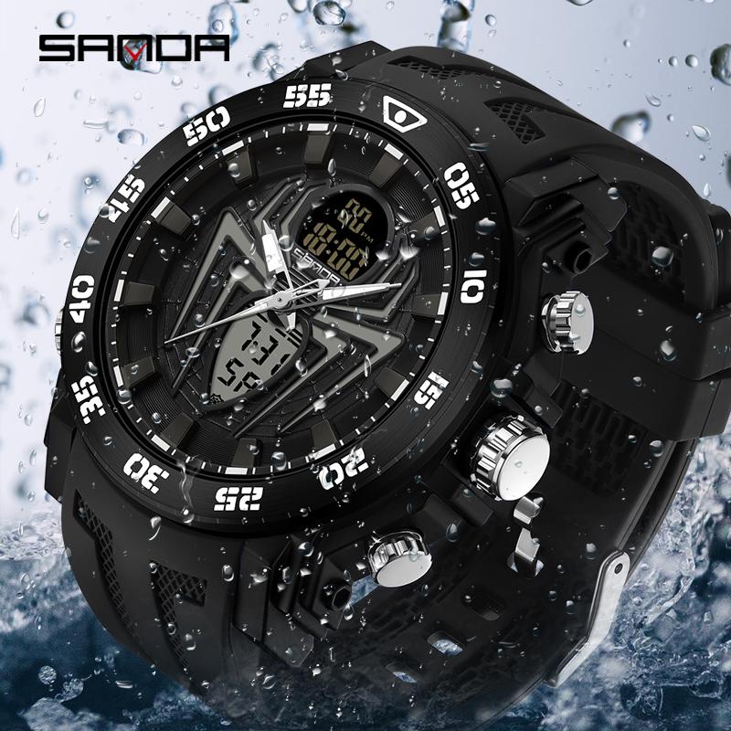 Reloj Sanda 6111 Deportivo Hombre Spider