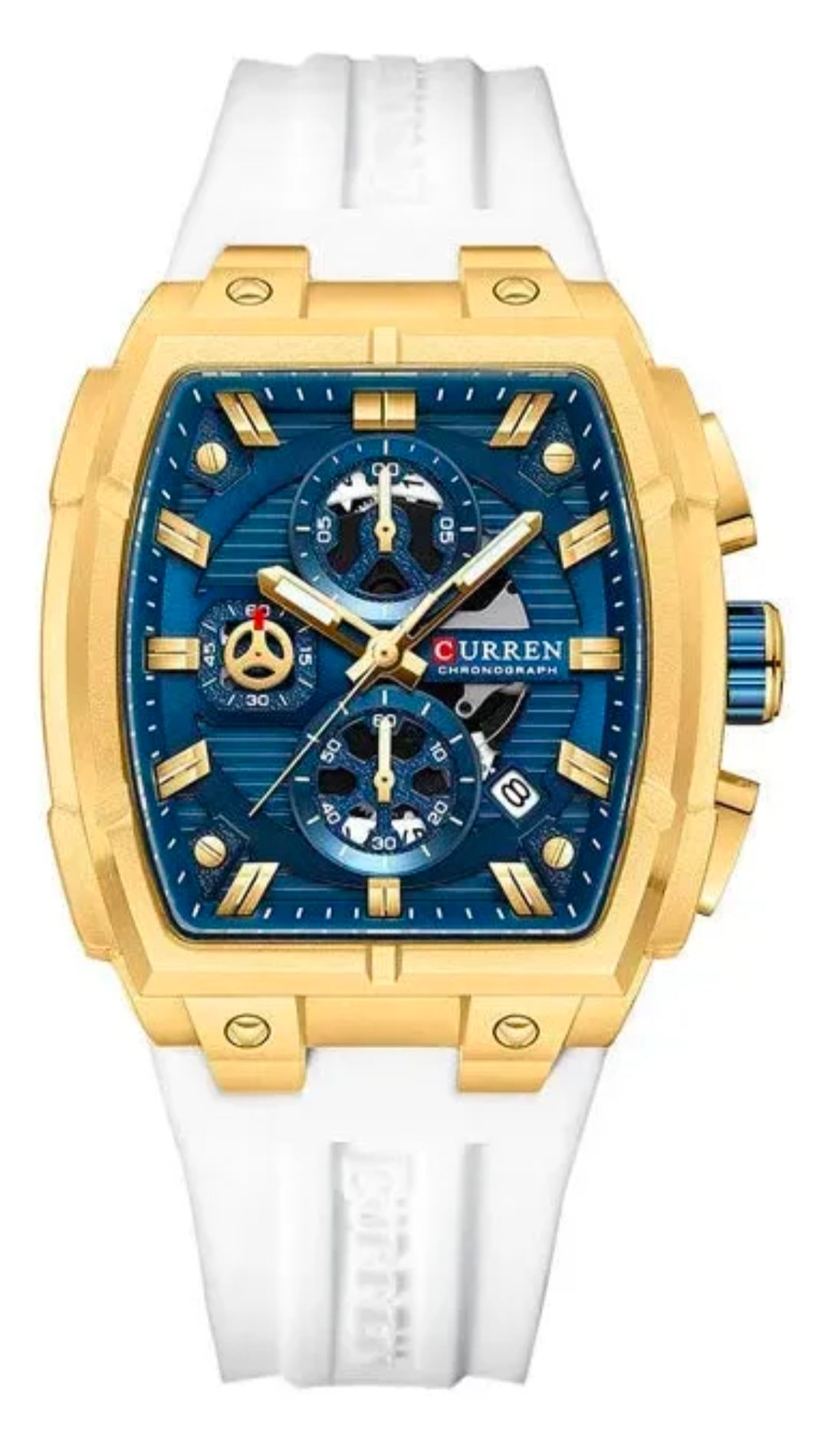 Reloj Curren 8488  Pulso Silicona Hombre