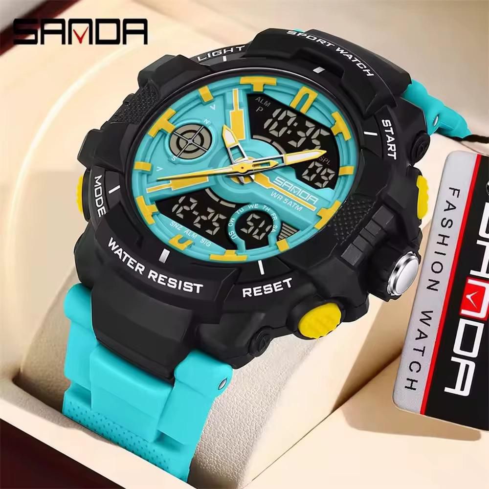 Reloj Sanda 6226 Doble Hora Hombre