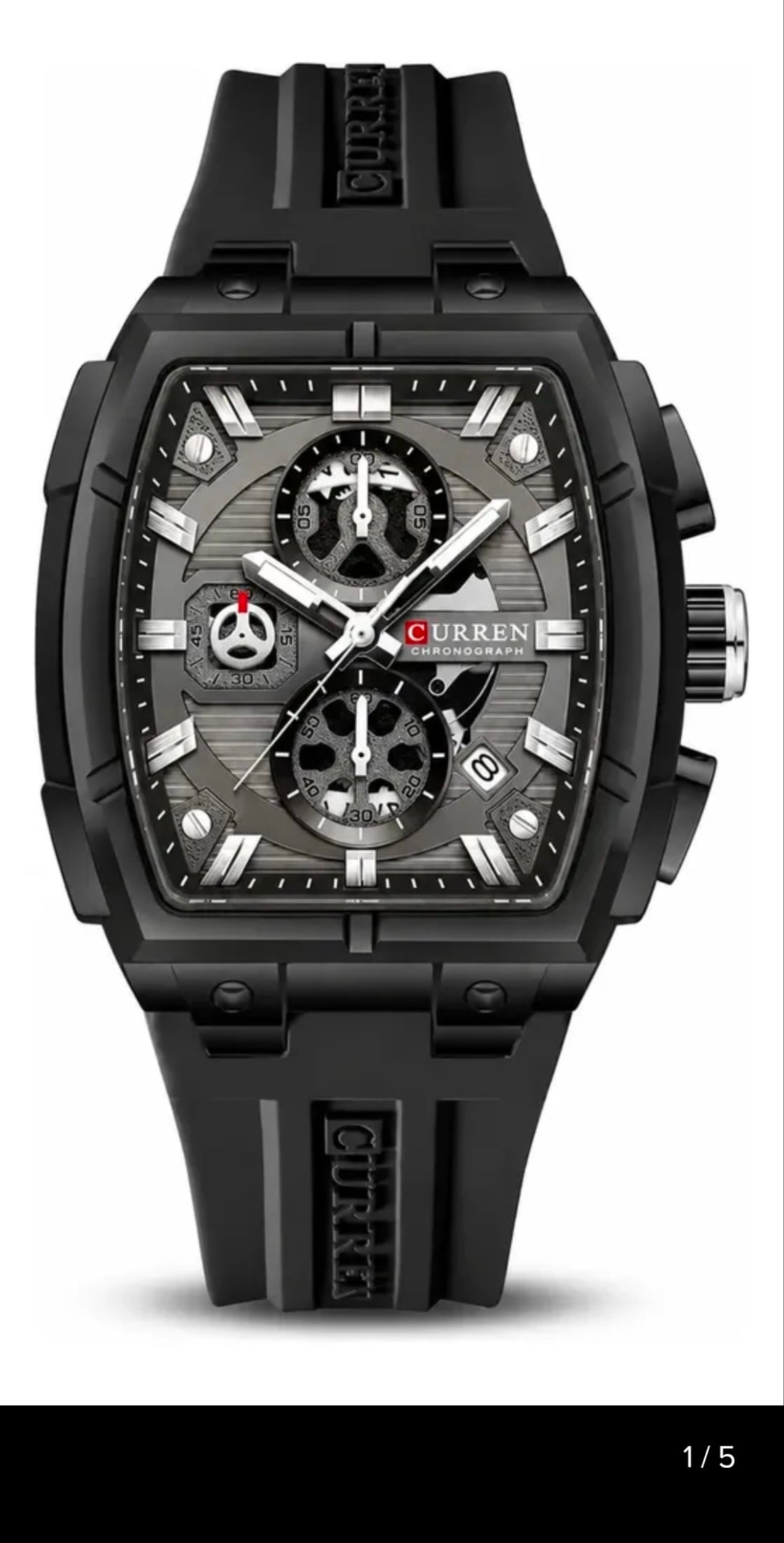 Reloj Curren 8488  Pulso Silicona Hombre