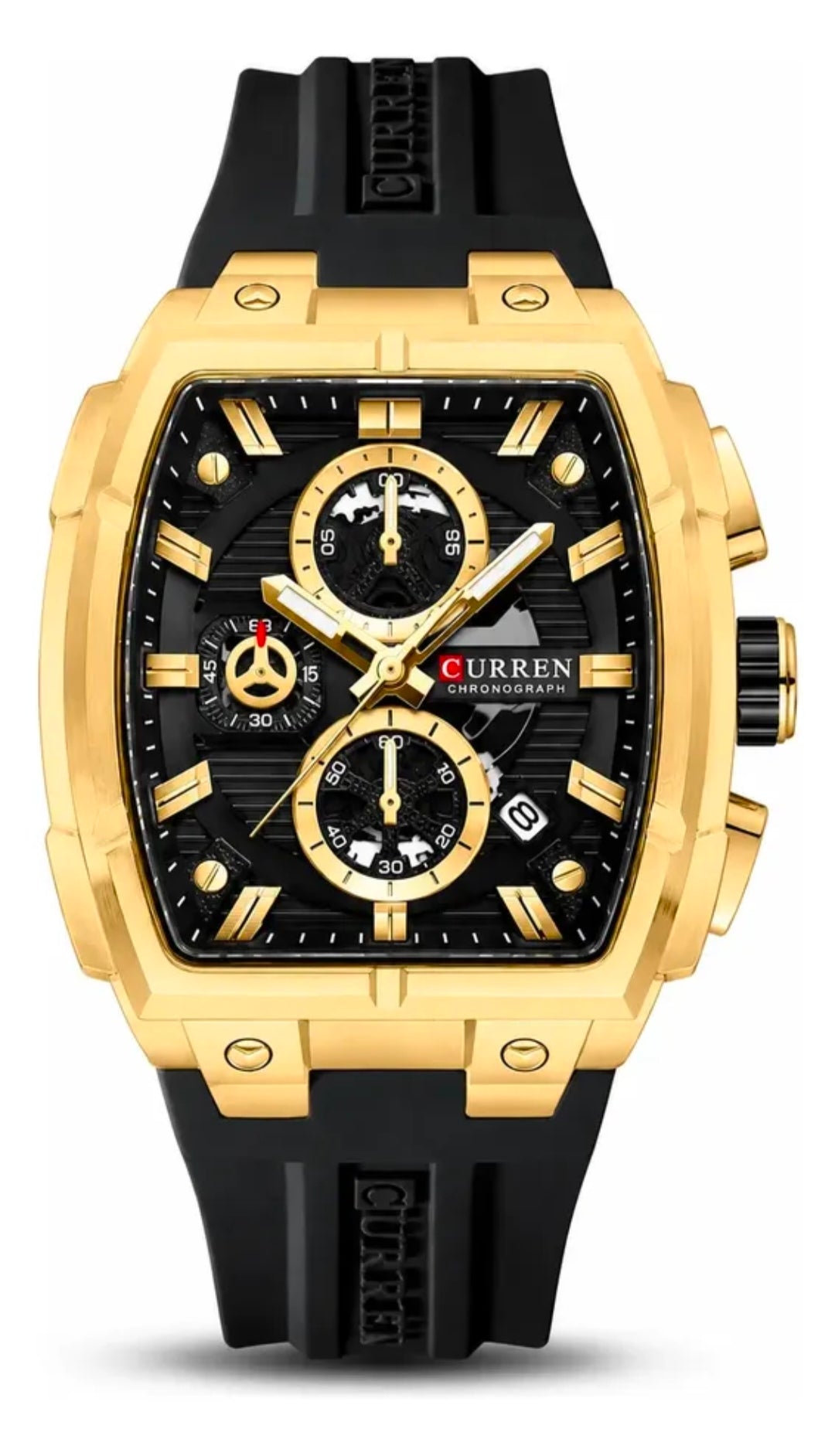 Reloj Curren 8488  Pulso Silicona Hombre