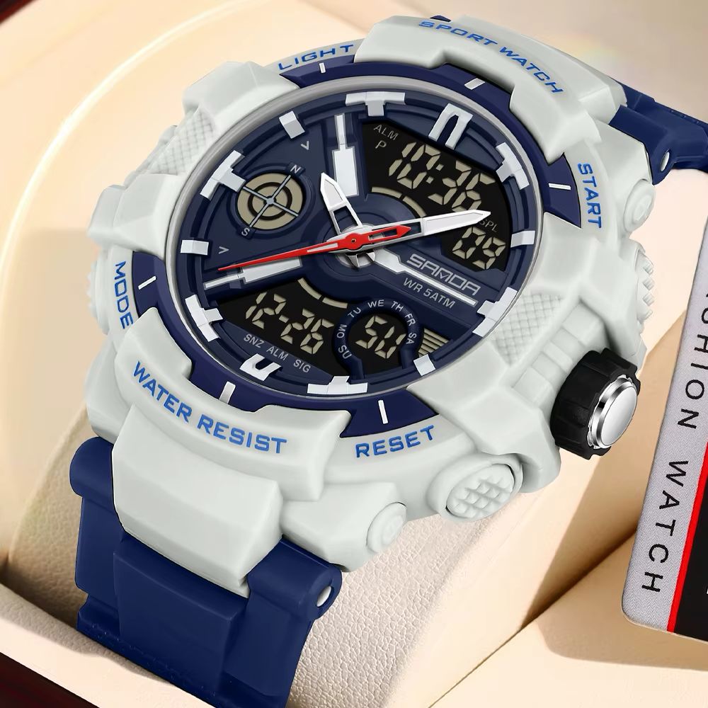 Reloj Sanda 6226 Doble Hora Hombre